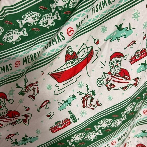 Magellan Outdoor Fish Gear 3XL Swim Trunks Christmas Santa Bass Boat - Picture 4 of 4